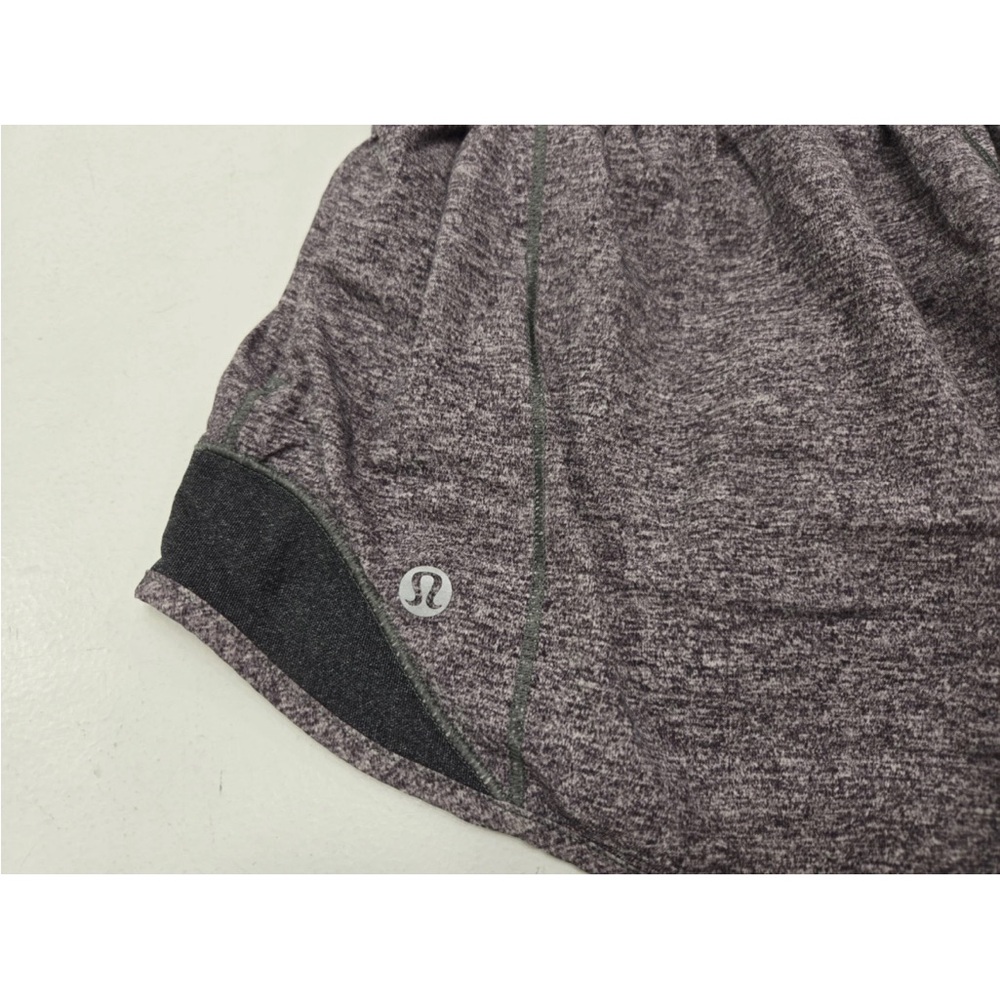 Lululemon Hotty Hot Short II 2.5" Heather Lux Multi Black Gray Reflect Size 8 - Picture 5 of 9